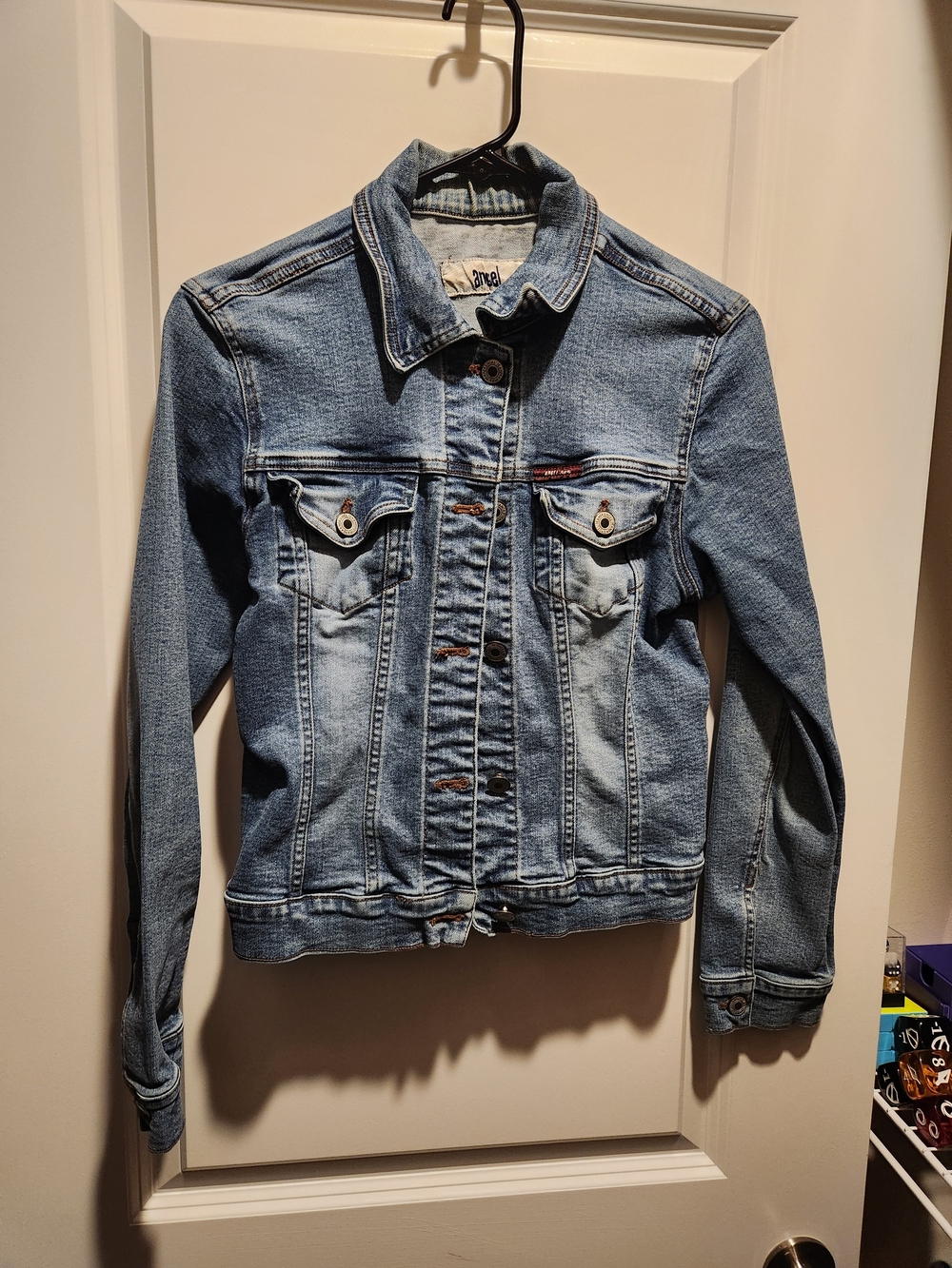 Angel Jeanwear Light Blue Denim Jacket - Classic Long Sleeve Style